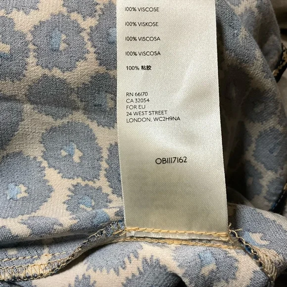 Anthropologie Maeve Janelle Leopard Bias Slip Skirt Silky with Slit Size xs - Picture 6 of 9